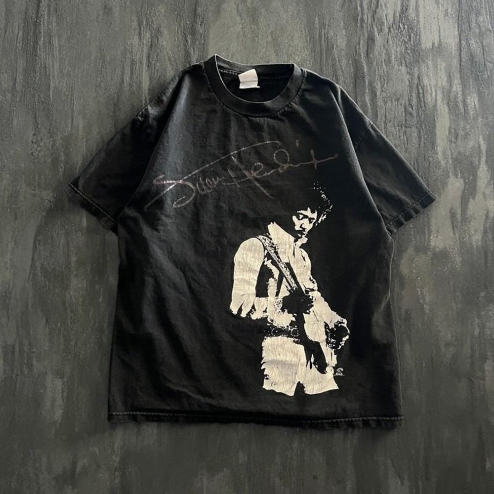 Vintage Jimi Hendrix Shirt Mens Large Black 2000s